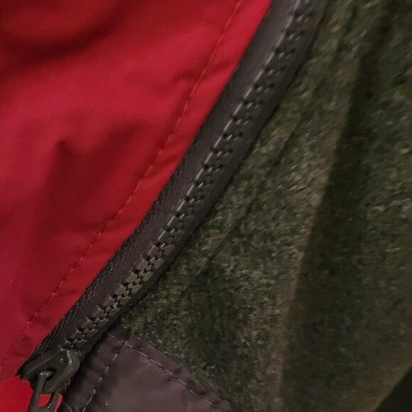 Woman Within Women’s Plus 26/28 (2X) Red Microfiber Parka Coat Zip Front Hooded - Picture 6 of 10